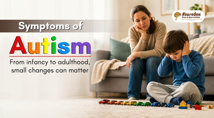 Symptoms of autism and early behavioral signs across all ages